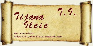 Tijana Ilčić vizit kartica